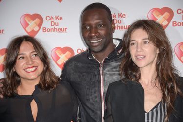 Izia Higelin, Omar Sy et Charlotte Gainsbourg à Paris le 14 octobre 2014