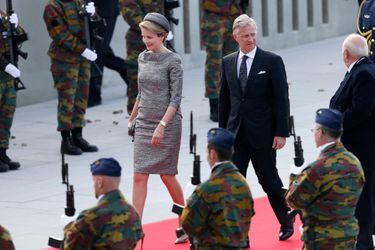 La reine Mathilde et le roi Philippe de Belgique à Nieuwpoort,  le 28 octobre 2014