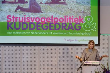 La reine Maxima intervient au Symposium Plateform à Rotterdam, le 1er octobre 2014 