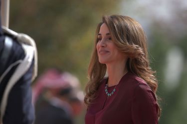 La reine Rania de Jordanie à l’ouverture de la session du Parlement à Amman le 2 novembre 2014