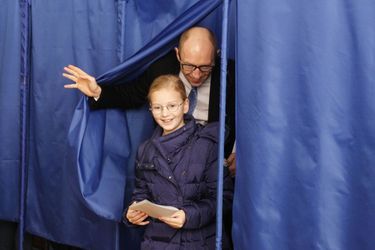 Le Premier ministre Arseny Yatseniuk et sa fille