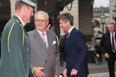 Le prince Henrik de Danemark au Parlement à Copenhague, le 7 octobre 2014