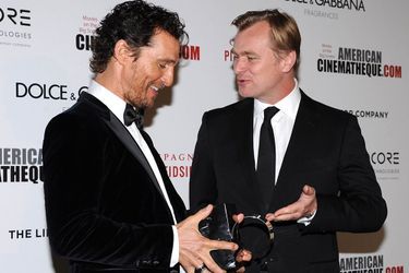 Matthew McConaughey et le réalisateur Christopher Nolan à Los Angeles le 21 octobre 2014