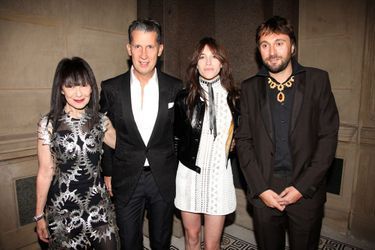 RoseLee Goldberg, Stefano Tonchi, Charlotte Gainsbourg et Francesco Vezzoli à New York le 4 novembre 2014