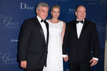 Sidney Toledano, PDG de Christian Dior Couture, avec le couple princier
