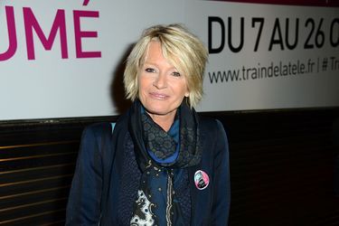 Sophie Davant à l&#039;inauguration du Train de la Télé à Paris le 6 octobre 2014