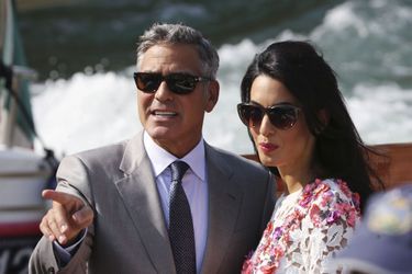Première sortie pour les jeunes mariés - George Clooney et Amal