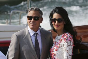 Première sortie pour les jeunes mariés - George Clooney et Amal