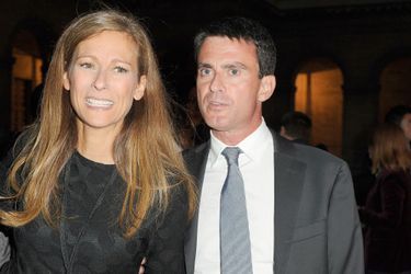 Anne Gravoin et Manuel Valls à la Première de «Don Giovanni» aux Invalides à Paris, le 9 septembre 2014.