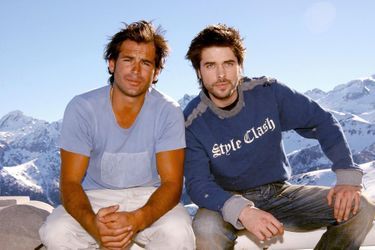 Filip Nikolic et Anthony Dupray au Festival du film de télévision de Luchon, en février 2004