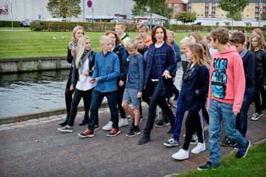 La princesse Mary de Danemark à Naevsted pour les 200 ans de l’école obligatoire, le 6 octobre 2014