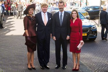 Le roi Felipe VI d’Espagne et la reine Letizia en visite officielle aux Pays-Bas auprès du roi Willem-Alexander et la reine Maxima, le 15 octobre...