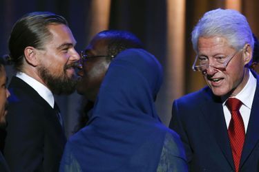Leonardo DiCaprio et Bill Clinton 