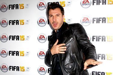 Michaël Youn au lancement du jeu vidéo FIFA 15 à Paris, le 22 septembre 2014.
