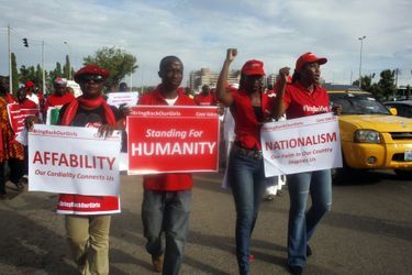 Mobilisation à Abuja, le 22 août