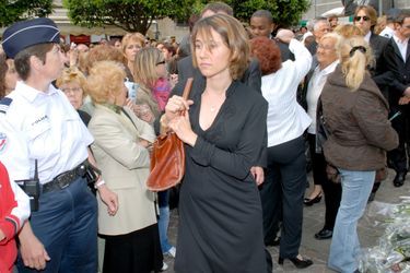 Alexia Laroche-Joubert, le jour des funérailles de Grégory Lemarchal