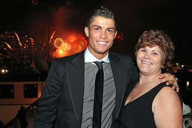 Cristiano Ronaldo et sa mère le 31 décembre 2008
