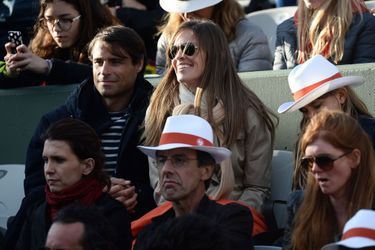 Hilary Swank son fiancé Laurent Fleury à Roland Garros 2014