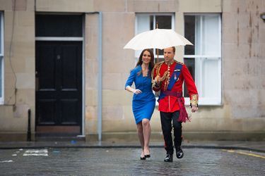 Kate et le prince William sous la pluie