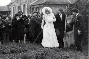 Le mariage de Sylvie Vartan et Johnny Hallyday, en avril 1965