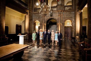 Les familles royales de Belgique, du Luxembourg et des Pays-Bas