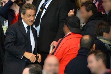 Nicolas Sarkozy au Parc des Princes à Paris, le 21 septembre 2014.