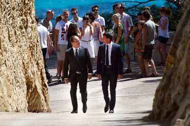 Rencontre entre François Hollande et Manuel Valls au Fort de Bregançon