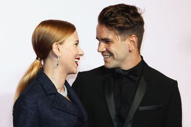 Scarlett Johansson et Romain Dauriac aux César 2014