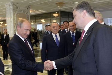 Vladimir Poutine et Petro Porochenko