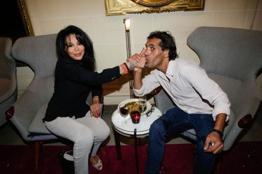 Yamina Benguigui et François Hassan Guerrar au 10e anniversaire de l’Hôtel de Sers à Paris, le 10 septembre 2014.