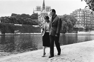 Annie Girardot et Norbert Carbonnaux. 1958
