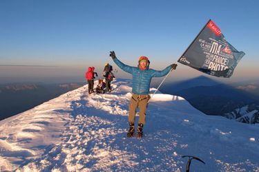Antoine Grospiron-Jaccoux. Mont-Blanc, 6 heures du matin. Altitude : 4 810 mètres.