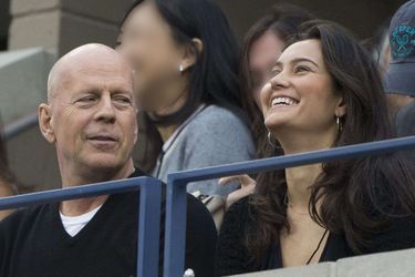 Bruce Willis et sa femme Emma Heming à la finale de l’US Open à New York, le 8 septembre 2014.