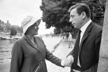 Simone Signoret et Yves Montand. 1963