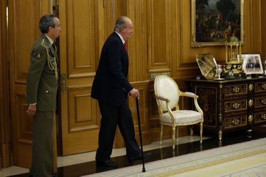 Au Palais de la Zarzuela, Juan Carlos a reçu le responsable espagnol du CIO mercredi.