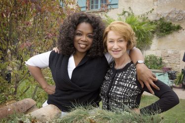 Helen Mirren et Oprah Winfrey sur le plateau du film «Les recettes du bonheur».