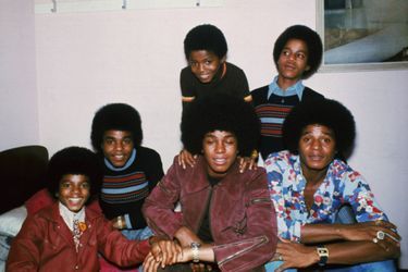 Jackie, Tito, Jermaine, Marlon, Michael et Randy à Londres, en octobre 1972