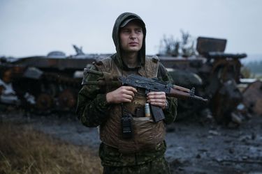 Soldat pro-ukrainien à Slaviansk 