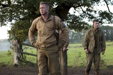 Découvrez Brad Pitt en soldat dans "Fury" - Le tournage du mois
