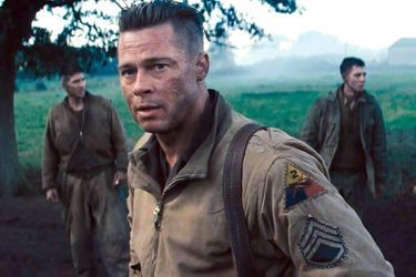 Découvrez Brad Pitt en soldat dans "Fury" - Le tournage du mois