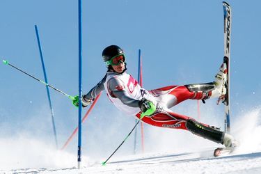 Andrzej Grygiel, Pologne, 24 Mars 2013, Szczyrk, PologneUn slalomeur en mauvaise posture. 