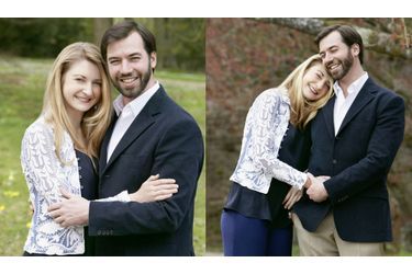 Les photos officielles des fiançailles de Stéphanie et Guillaume, le 26 avril
