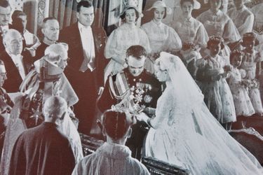 Mariage avec le Prince Rainier III, 1956