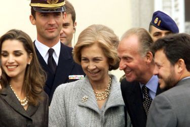 Avec Juan Carlos, Sofia et Felipe en Espagne, 1999