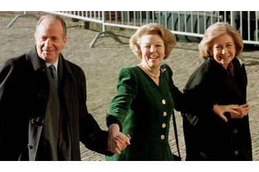 Avec Juan Carlos et Sofia, pour ses 60 ans, en 1998