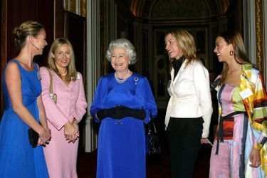 Avec la reine, en 2004