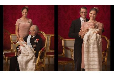 Estelle, Victoria, Carl XVI Gustaf et Daniel