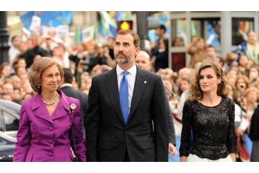 Felipe, Letizia et la reine Sofia