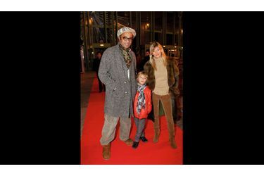 Isabelle Camus et Yannick Noah avec leur fils, Joalukas.
