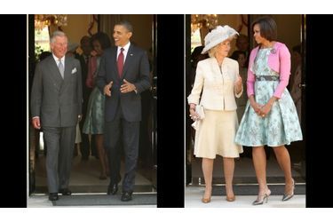 Barack et Charles, Camilla et Michelle